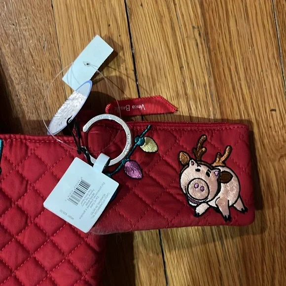 Disney x Vera Bradley festive Toy Story tote with coin purse NWT - Picture 2 of 4